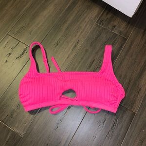 Hot pink swim top